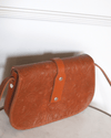 Bolsa It-bag "Le Mignon" de cuero marrón estampado