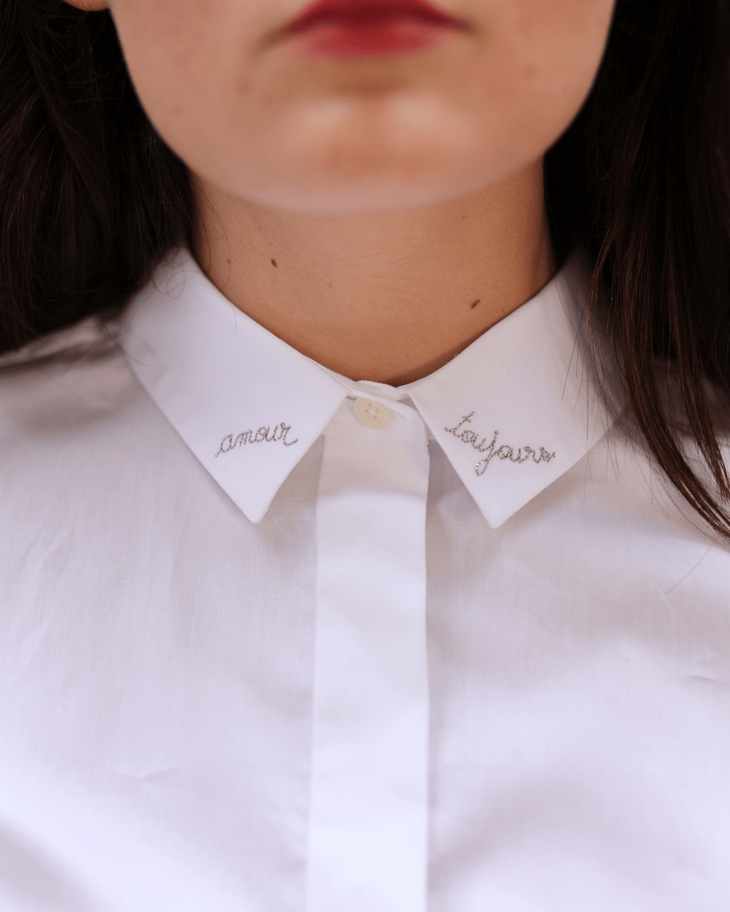 Camisa con bordado "Amour Toujours" de Maison Labiche - para Ella