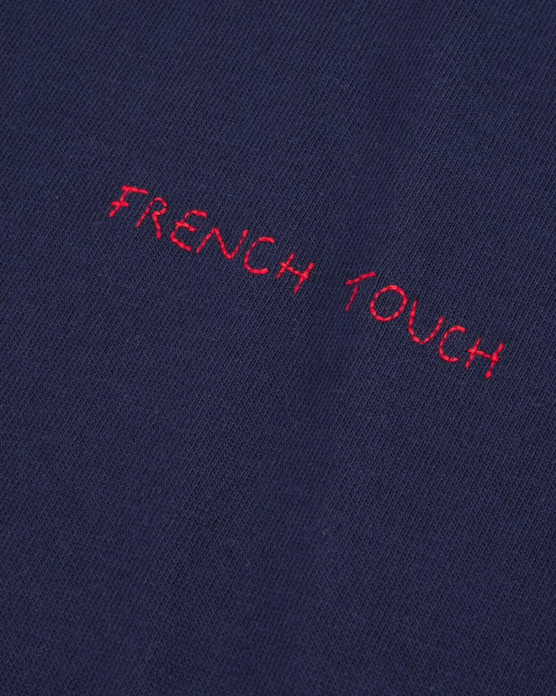 Camiseta azul con bordado "French Touch" de Maison Labiche - para Él