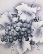 Charola vintage uva
