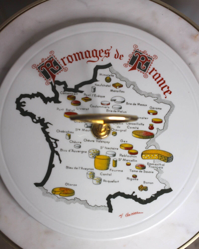 Charola vintage queso "Fromages de France"