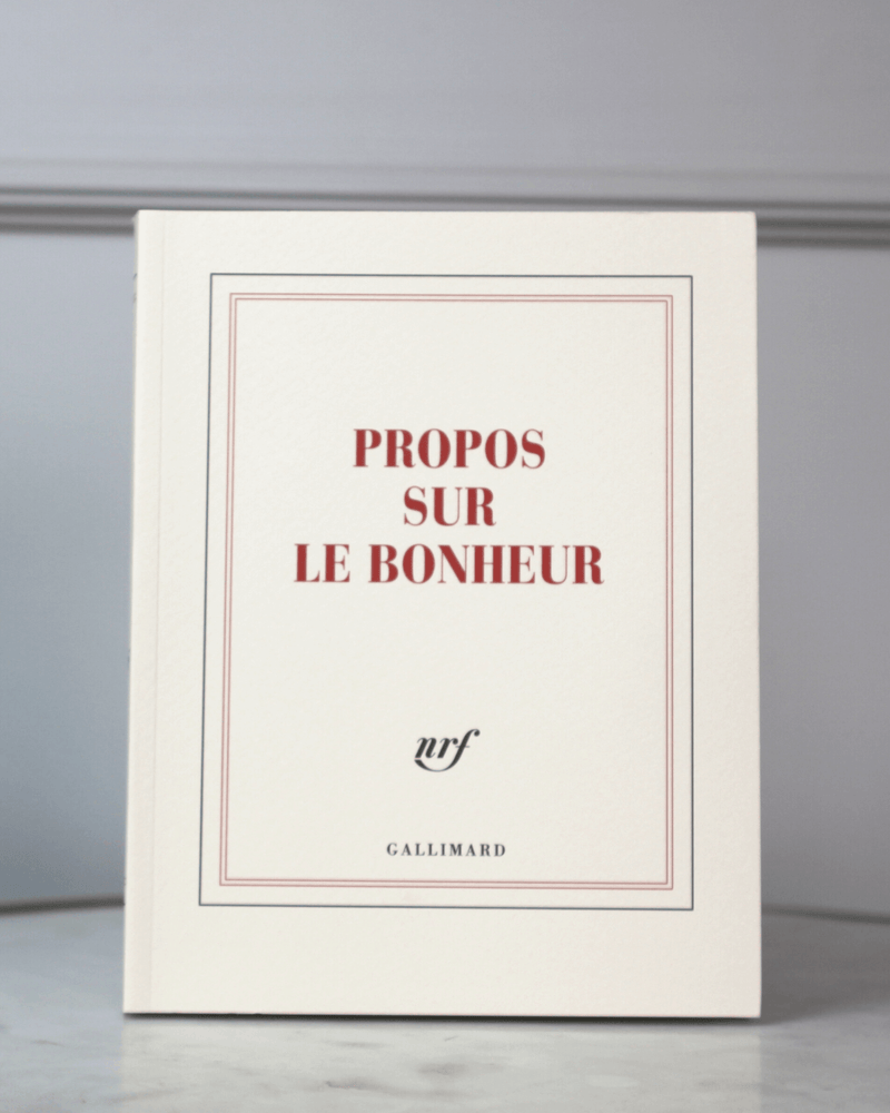 Cuaderno "Propos sur le bonheur" - para escribir